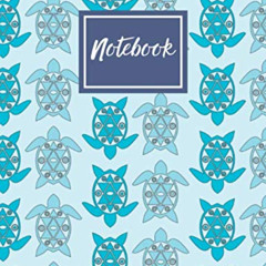 Read KINDLE 📮 Blue Turtle Notebook: Journal, Composition Book, 130 pages, Lined, 8.5