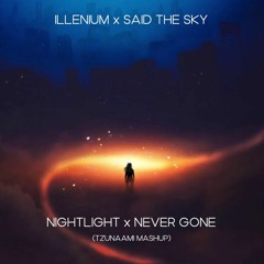 NIGHTLIGHT x NEVER GONE (Illenium x Said the Sky) [TZUNAAMI MASHUP]