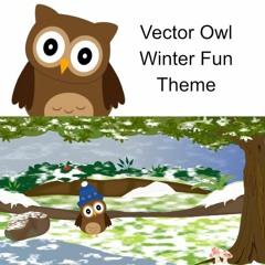 Vector Owl - Winter Fun Theme