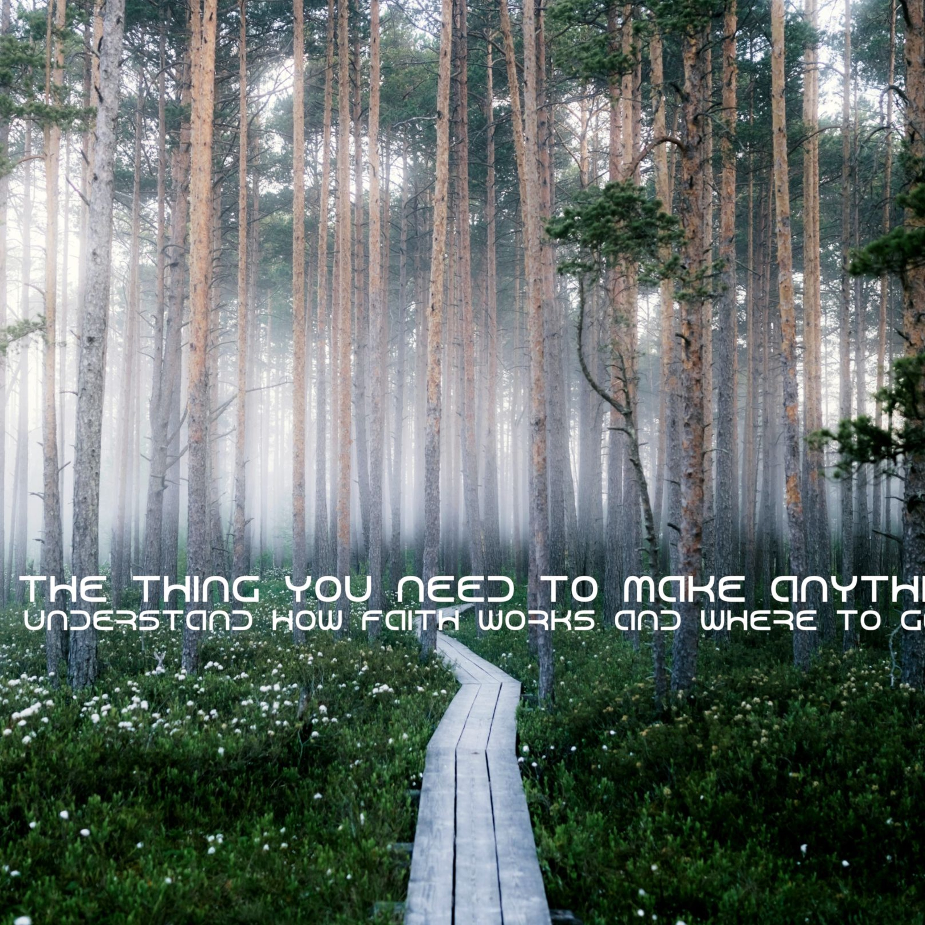 FAITH IS THE THING YOU NEED TO MAKE ANYTHING HAPPEN episode artwork