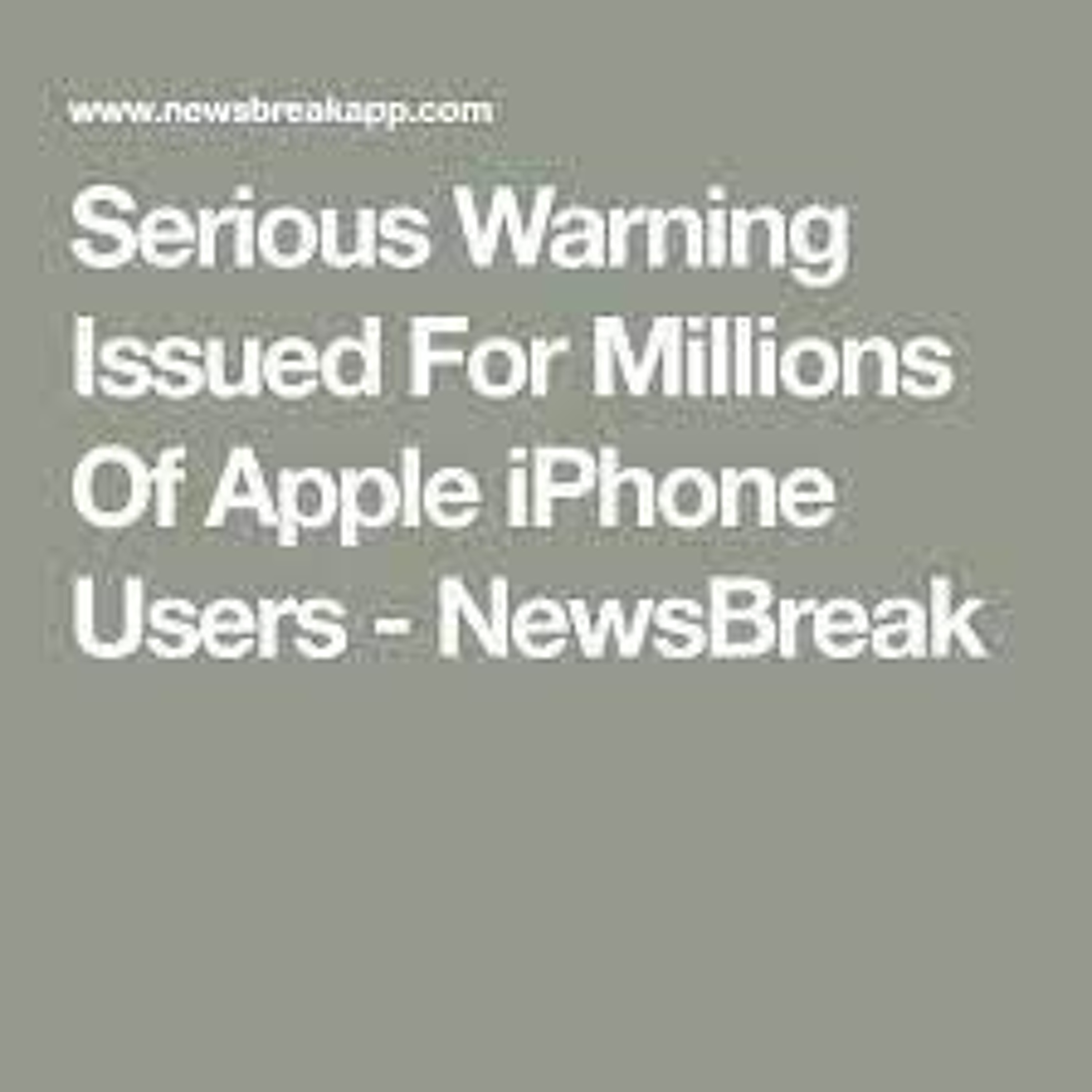 Serious Warning for Millions Of Apple iPhone Users (06.12.21) episode artwork