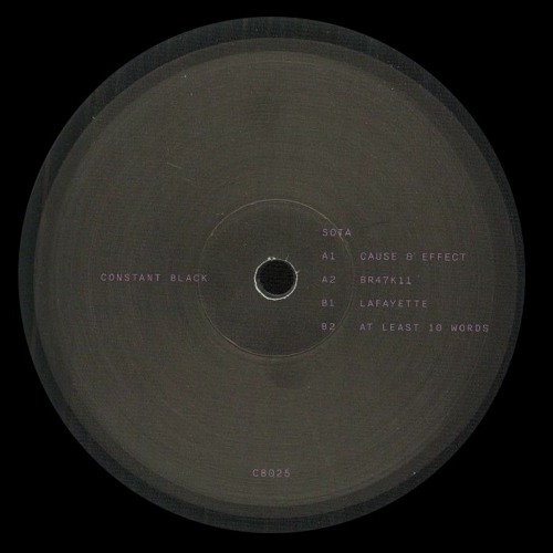 CB025 - Sota - Cause & Effect