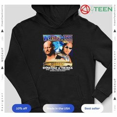 WrestleMania X-Seven Stone Cold vs The Rock april 1 2021 Houston Astrodome shirt