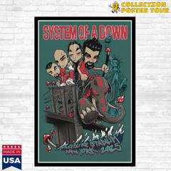 System Of A Down MetLife Stadium New York August 27-28 2025 Concert Poster
