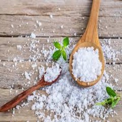 Salt on a Wooden Spoon
