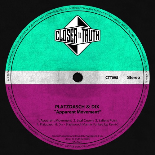 Platzdasch & Dix - Apparent Movement [Closer To Truth Records]