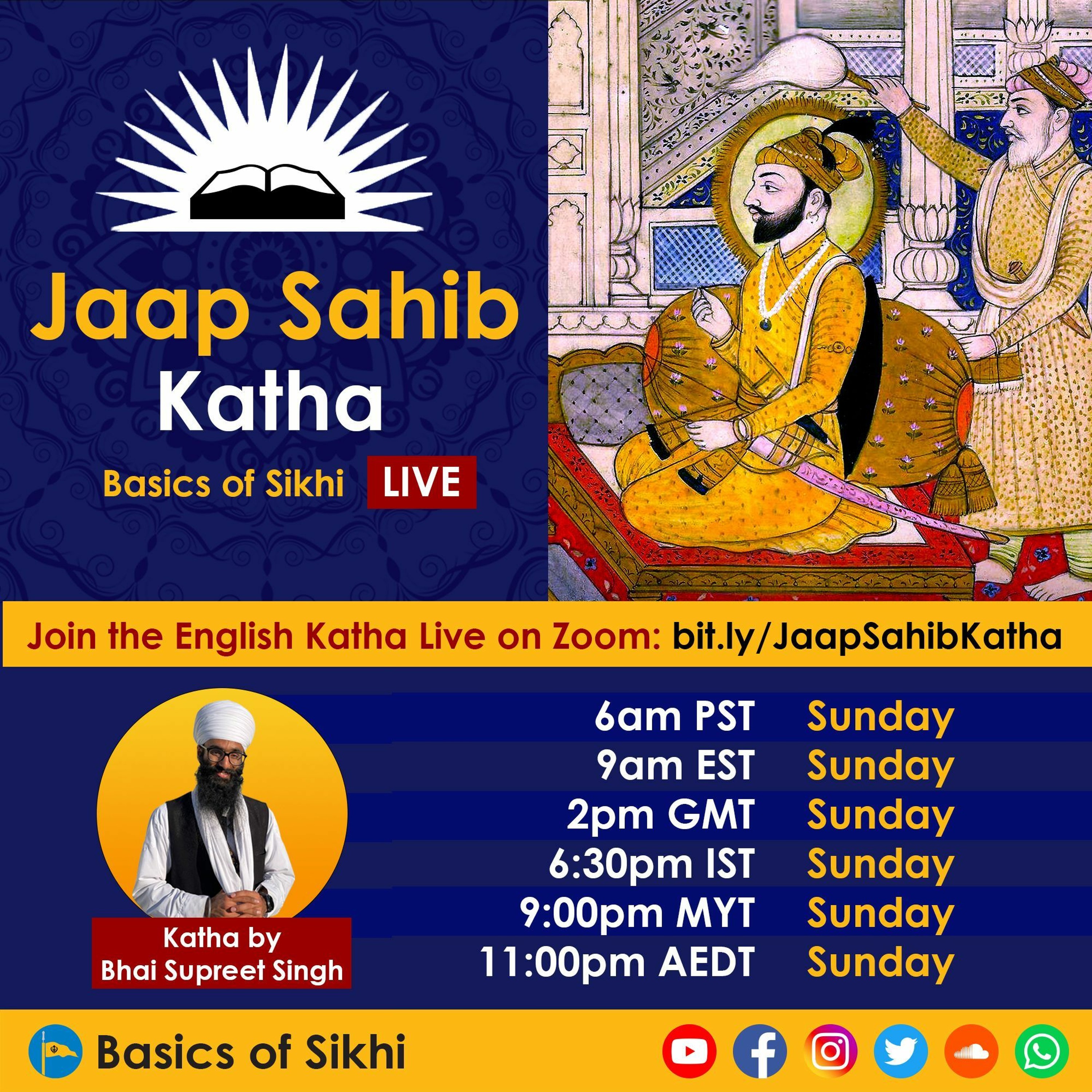 #21 Chhand 19-20: Bhujang Prayaat Chhand | Jaap Sahib Katha | Bh Supreet Singh episode artwork
