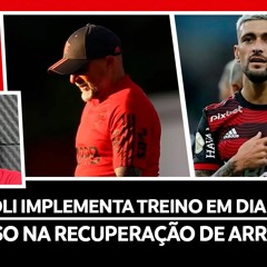 PROGRESSO NA RECUPERAÇÃO DE ARRASCAETA   SAMPAOLI INTENSIFICA TREINO   GABIGOL TREINA NORMALMENTE