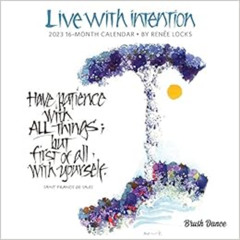 [Read] PDF ✓ Live with Intention | 2023 7 x 14 Inch Monthly Mini Wall Calendar | Brus