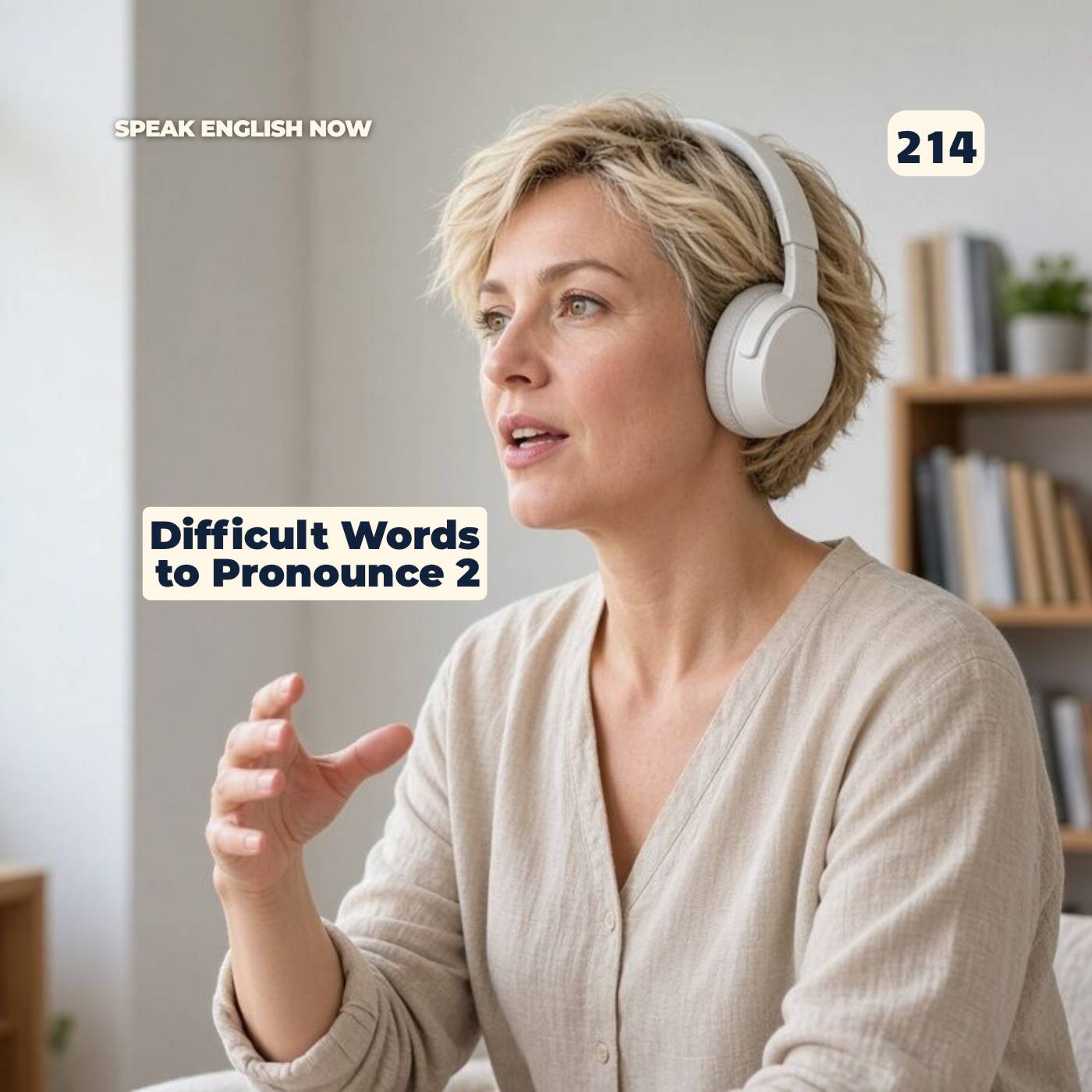 #214 Difficult Words to Pronounce in English part2 episode artwork