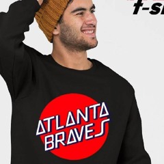 Matt Olson Wearing Santa Cruz Skateboards Atlanta Braves Logo Shirt