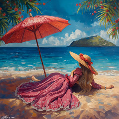 On the beach
