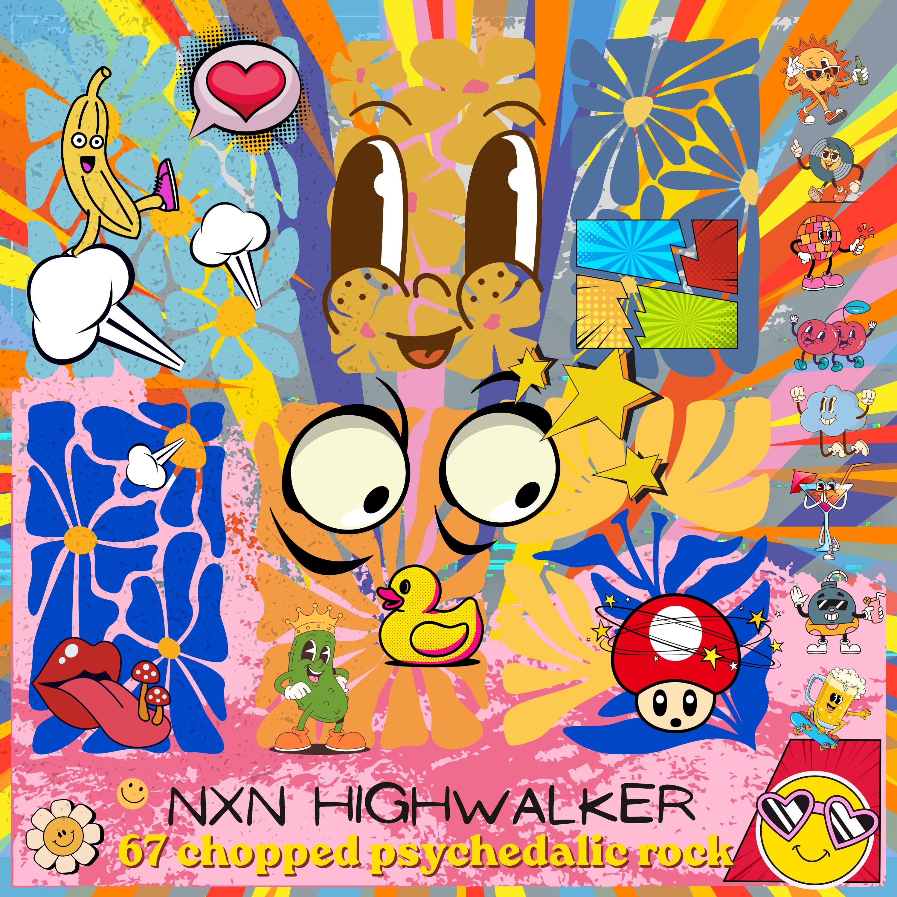 67 chopped psychedalic rock episode artwork