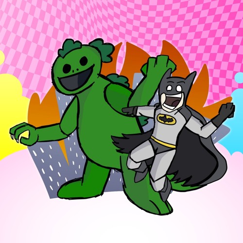Godzilla Plays With His Toy Trucks
