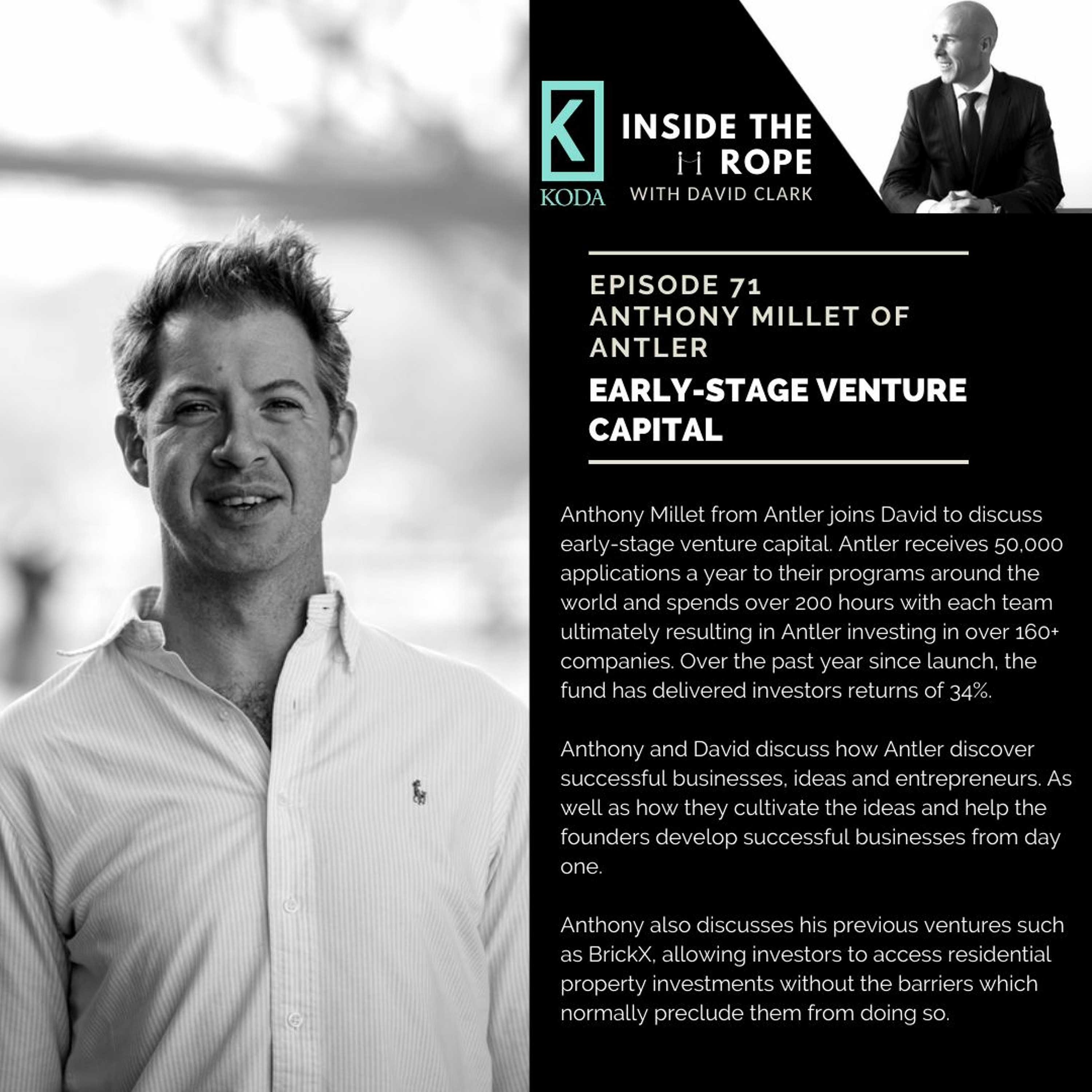 Ep 71: Anthony Millet - Early-stage venture capital