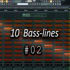 [FREE MIDI] 10 Bass-lines melodies for Dance music Vol.2