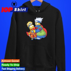 The Simpsons cosplay Naruto characters cartoon why you little Shinobi shirt