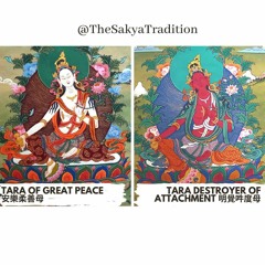 Brief Intro of The 21 Taras: Tara of Great Peace & Tara Destroyer of Attachment