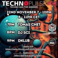 DKLUB LIVE - TECHNO PULSE - AWOL Radio 22/11/23