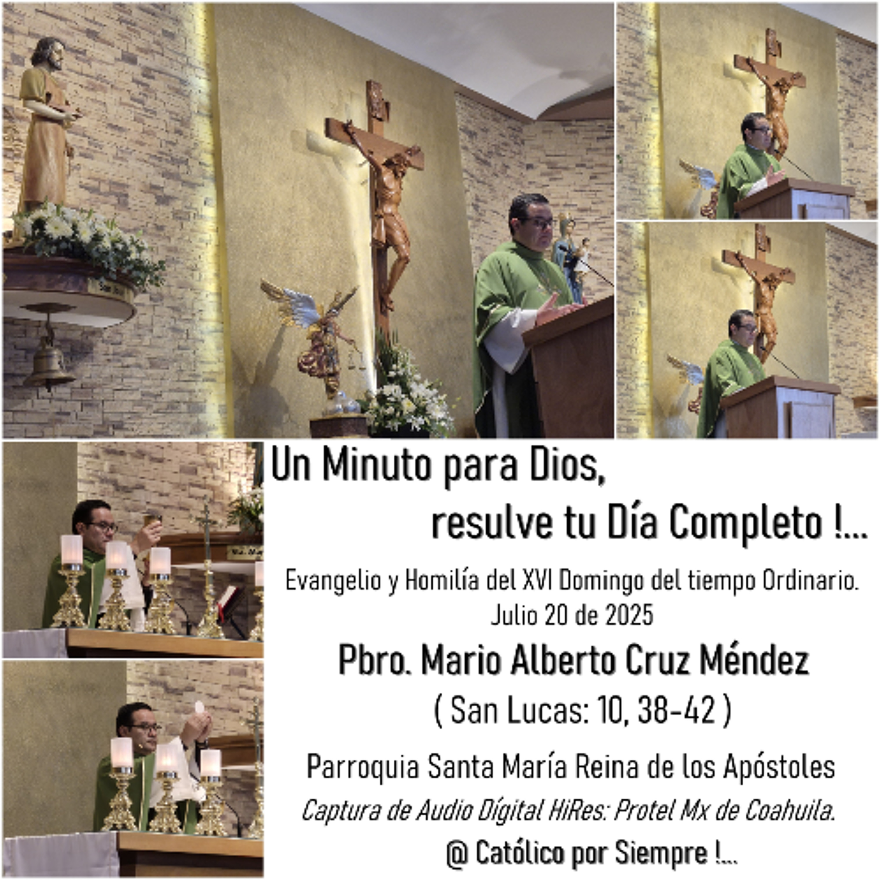 Podcast # 976 - Evangelio y Homilía - Domingo 20 de Julio 2025 - Pbro. Mario Cruz - @Católico por Siempre