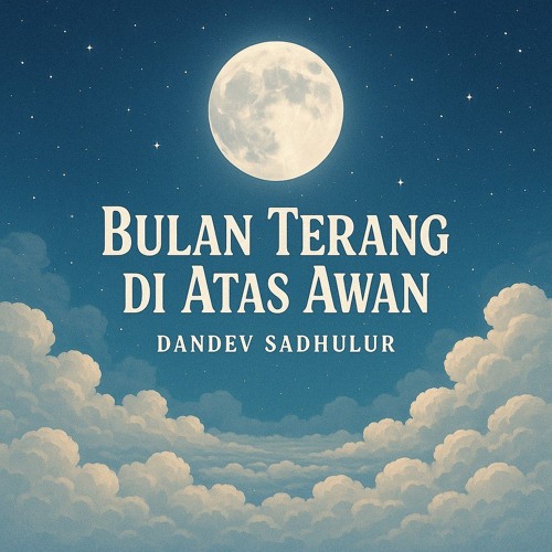 Bulan Terang di Atas Awan