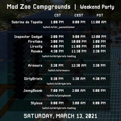 Mad Zoo Events Campground Set (March 13, 2021)