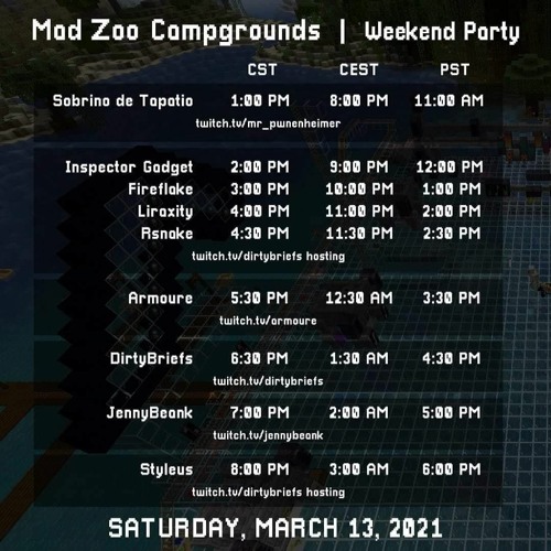 Mad Zoo Events Campground Set (March 13, 2021)