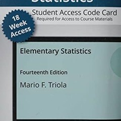 FREE EBOOK 📌 Elementary Statistics -- MyLab Statistics with Pearson eText Access Cod
