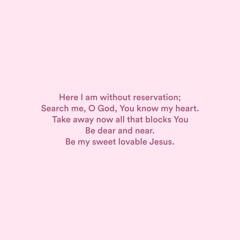 my lord jesus, i come just as i am