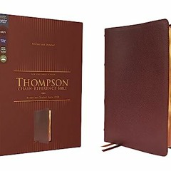 @= NKJV, Thompson Chain-Reference Bible, Genuine Leather, Calfskin, Burgundy, Red Letter, Comfo