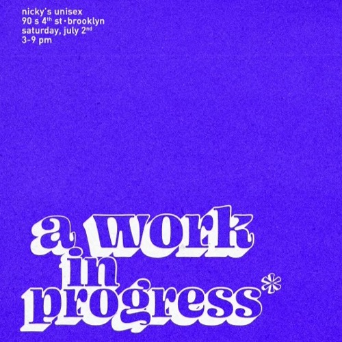 A Work In Progress Vol. 1