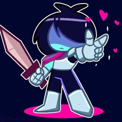 SWORD  GLACEIR  BURNING EYES W Lyrics - Deltarune Lyrical Cover  By Amethyst (Not me.)