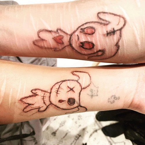 sadness twins 😢 + @фэйк0блик (yunglucky)