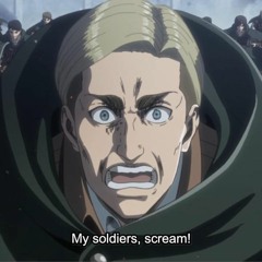 AOT Erwin's speech and scout's final charge