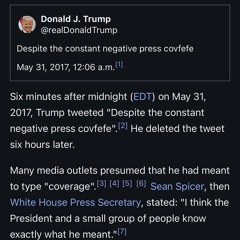 Covfefe Vertigo (Trump parodi)