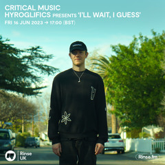 Critical Music with Hyroglifics presents ‘I’ll Wait, I Guess' - 16 June 2023