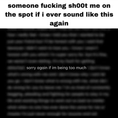 what i need is a fucking gun in my mouth