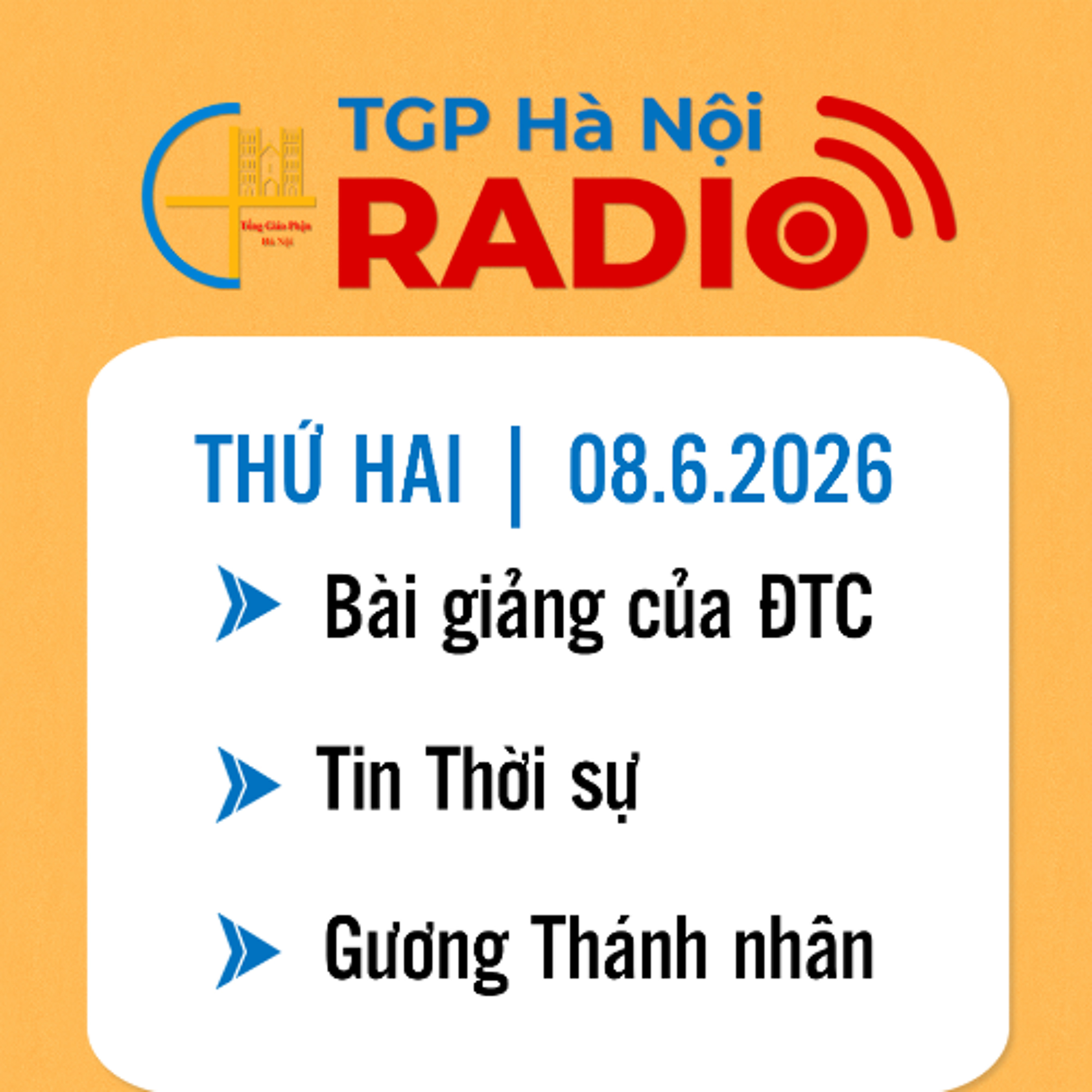 Thứ Hai ngày 08/6/2026