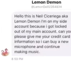 hello this is neil ciceriega aka lemon demon