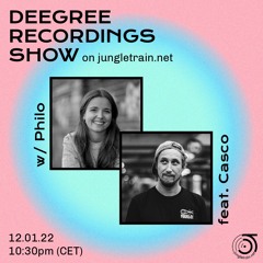 220112 - Deegree Recordings Show on jungletrain.net feat. Casco
