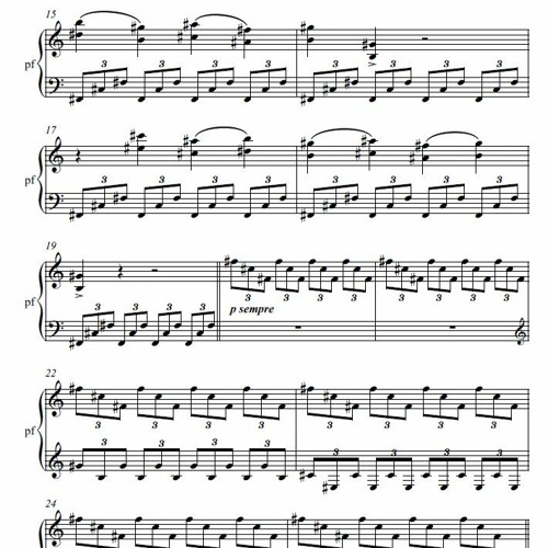 Pawel Strzelecki: 7. Prelude in F# (Infantile) [12 Preludes for Piano (2007)].
