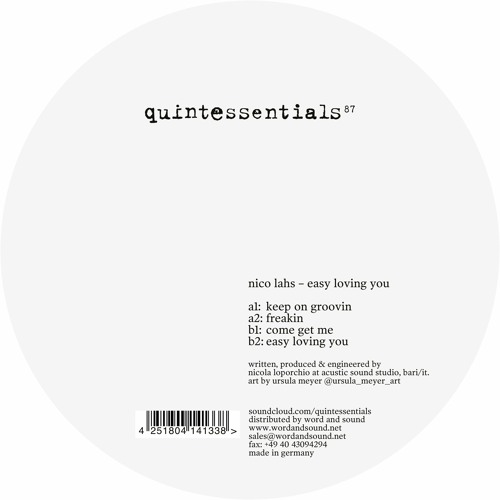 Stream HSM PREMIERE Nico Lahs Keep On Groovin' [Quintessentials] by