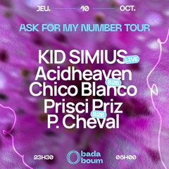 Badaboum Paris 10/24 Prisci Priz b2b P.Cheval