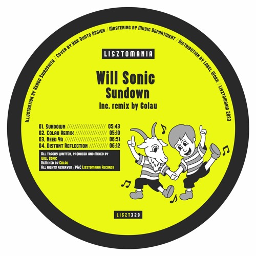PREMIERE: Will Sonic - Sundown (Colau Remix) [Lisztomania Records]