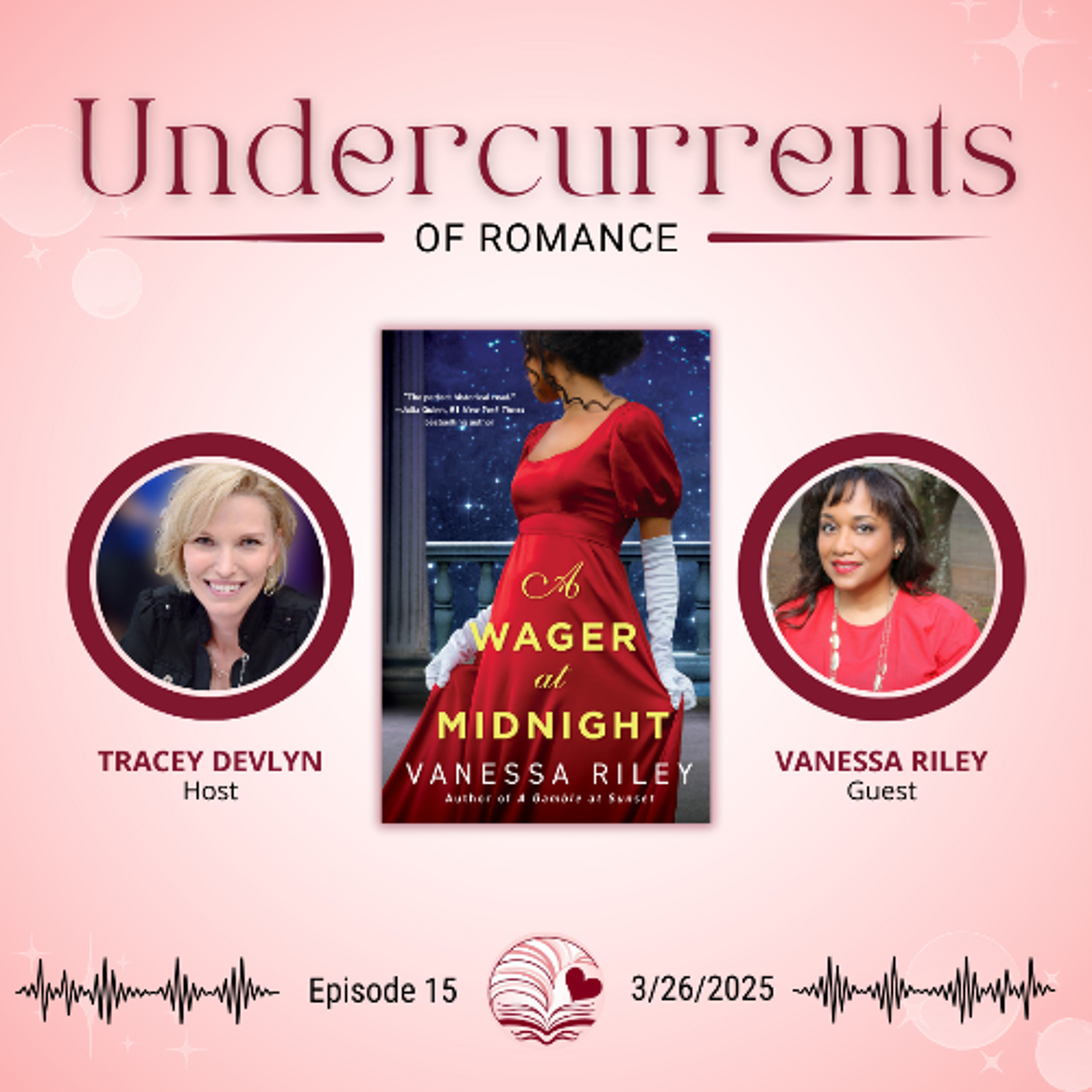 cover of episode Vanessa Riley on A WAGER AT MIDNIGHT, Sickle Cell Anemia & Feisty Heroines