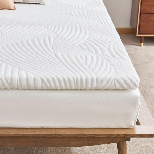 Sweetnight Gel-Foam Topper for Box Spring Bed &amp; Mattress Protector  Mattress Topper  Core H