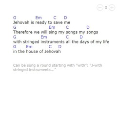 Isaiah 38:20 / Jehovah is ready to save me