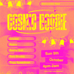 Cricket Live at Cosmic Boogie 5th October