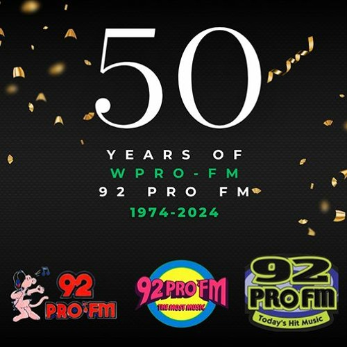 NEW: WPRO-FM - 92 Pro FM At 50 (1974-2024)