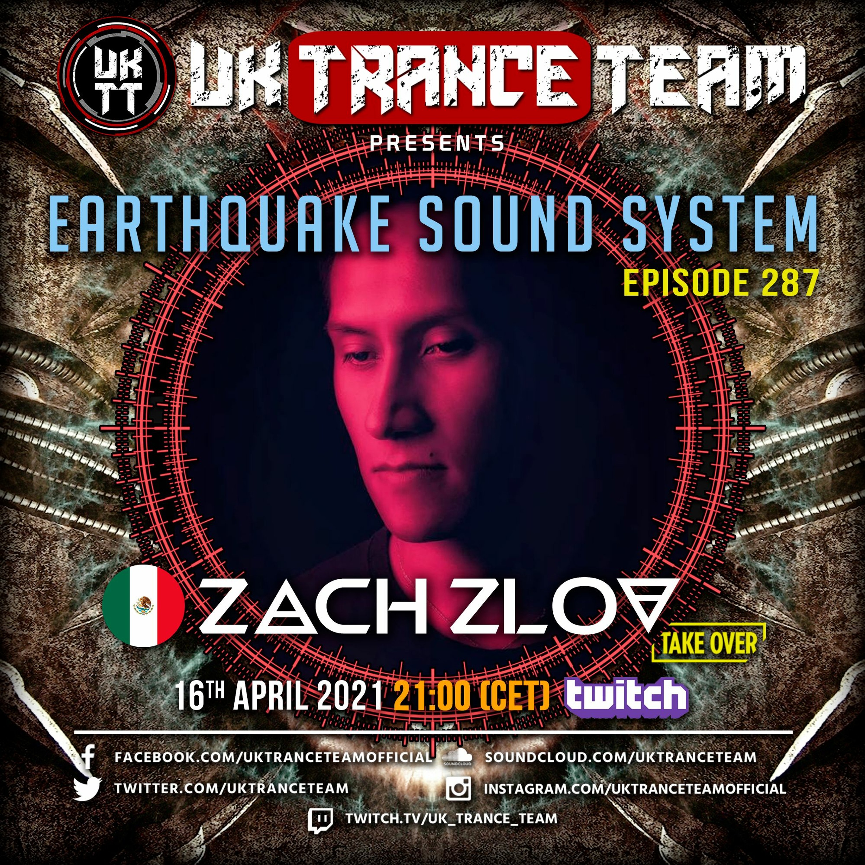 UkTranceTeam Pres. Earthquake Sound System 287 (Take Over By Zach Zlov) episode artwork